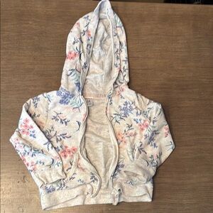 Carter's Gray and Pink Sweatshirt with Floral Design